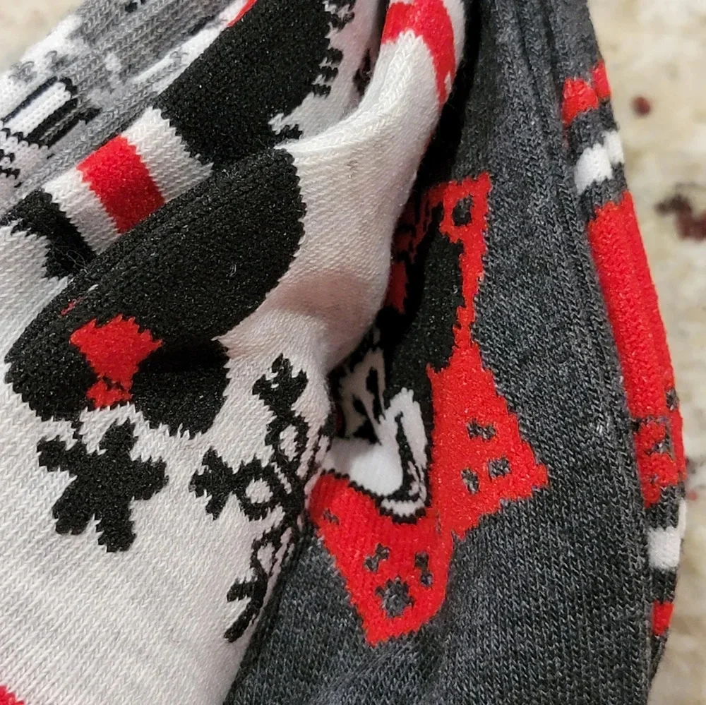 Disney Minnie Mouse Print Socks 3 Pair NWT